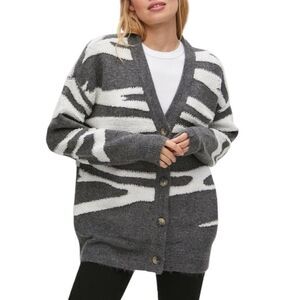 NEW Michael Stars Women’s Nell Cardigan Charcoal Size 3X